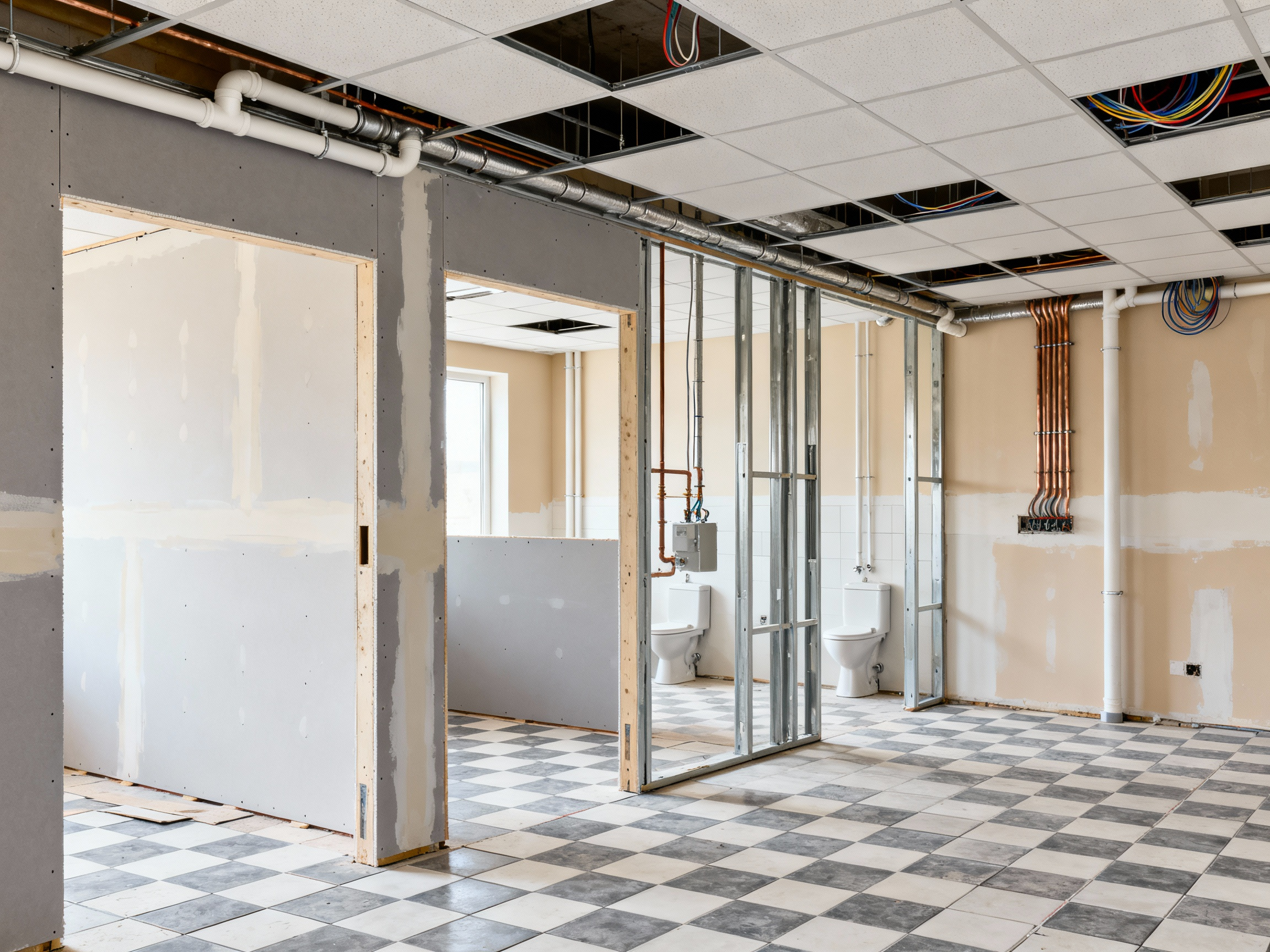 Projekt - Wykończenie wnętrz komercyjnych